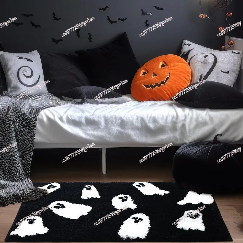 Cute Ghost Bathroom Decoration Non slip Bath Mat Soft Washable Home Decoration Cute Carpet 18x30 inchesGoods in stock