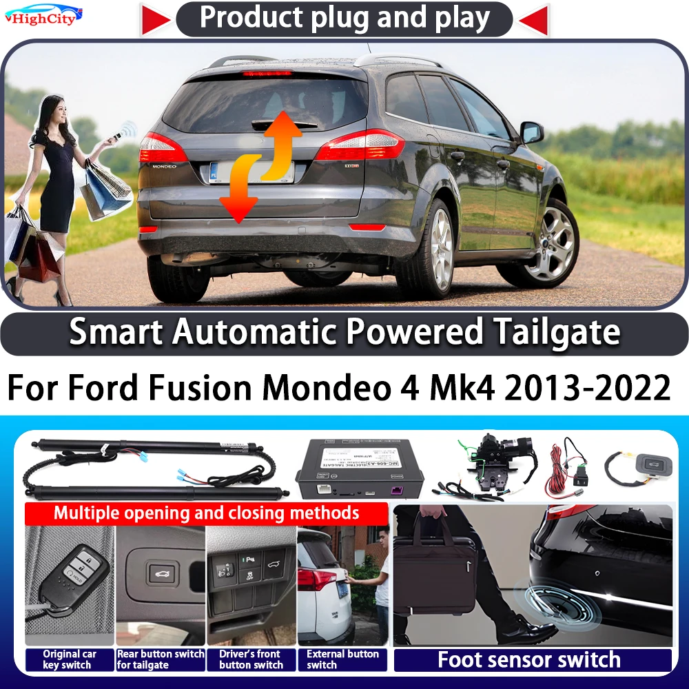 

For Ford Fusion Mondeo 4 Mk4 2013-2022 Smart Automatic Powered Tailgate Key Control Trunk Lift Close Kit Electric Power Tailgate