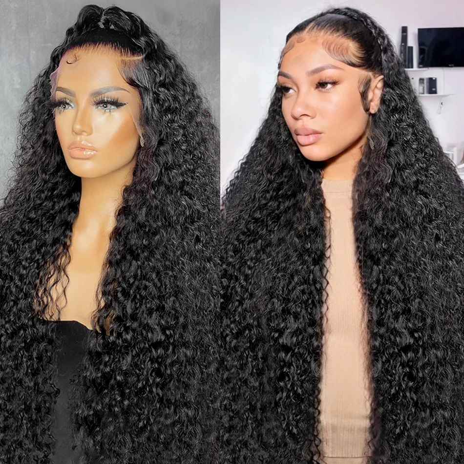 

HD Transparent Glueless Ready To Go Wear Loose Deep Wave 5x5 Lace Closure 13x6 Lace Front Human Hair Wigs 13x4 Lace Frontal Wig