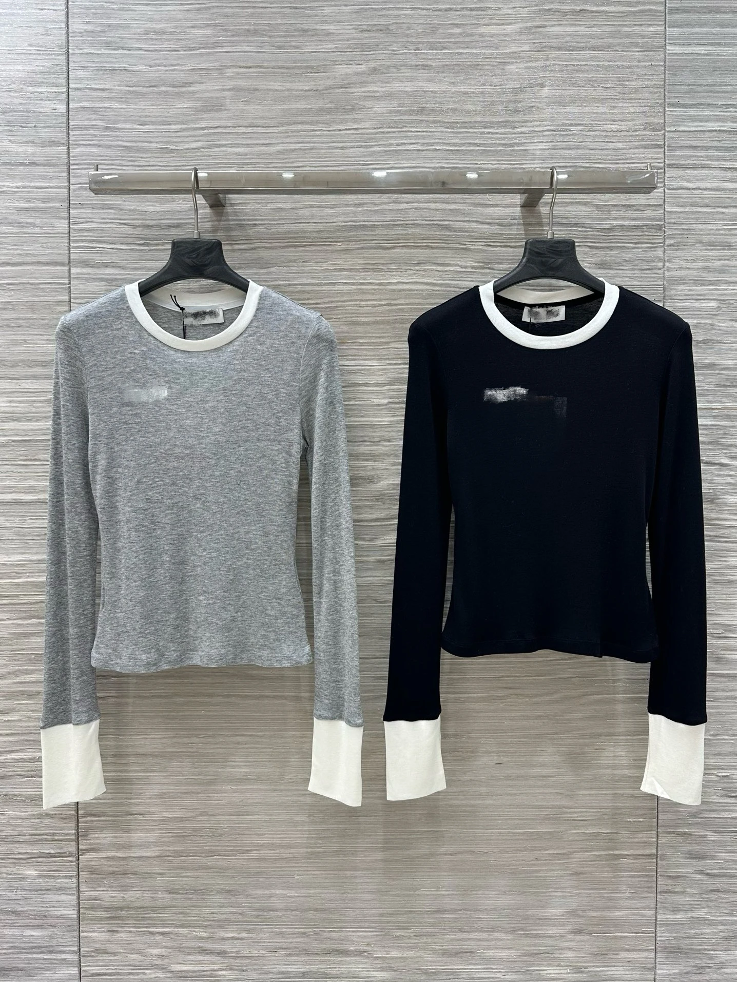 

Unconstrained All-Match Basic Color Blo Long Sve Шерстяная футболка Эластичная утягивающая основа irt Топ для женщин