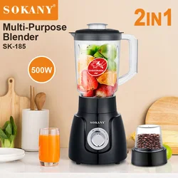 Licuadora portátil de 1.6L para cocina, exprimidor eléctrico, máquina mezcladora, molinillo de café, fabricante de jugo de naranja, procesadores de alimentos para el hogar, 220V