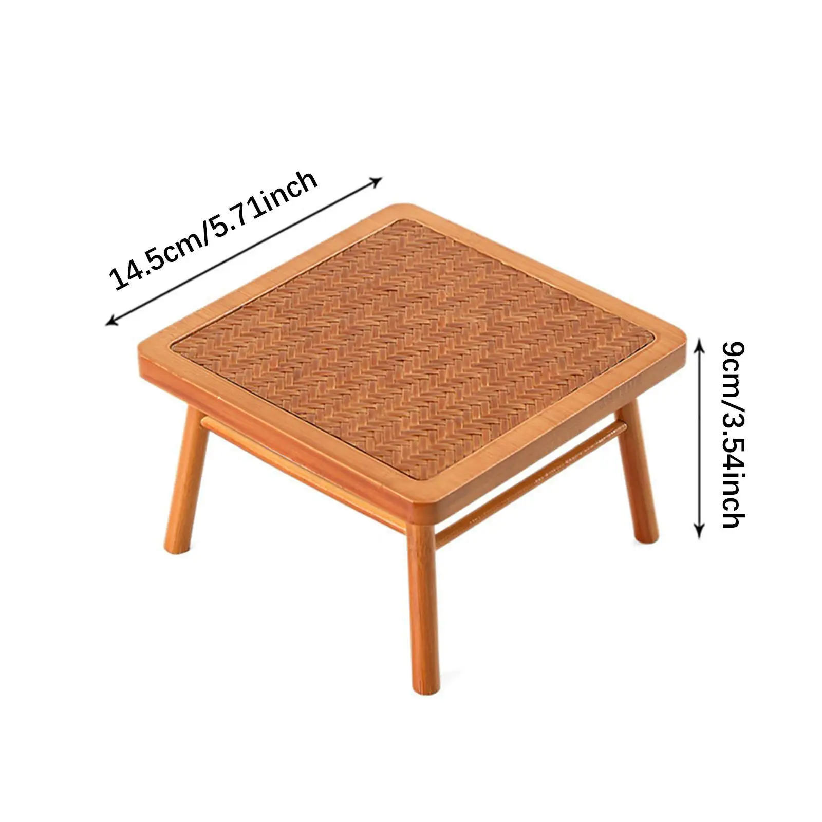 Scrivania per casa delle bambole Giocattolo per bambini Micro paesaggio Mini modello Tavolo in bambù per sala studio Sala da pranzo Giardino fatato Casa delle bambole Soggiorno