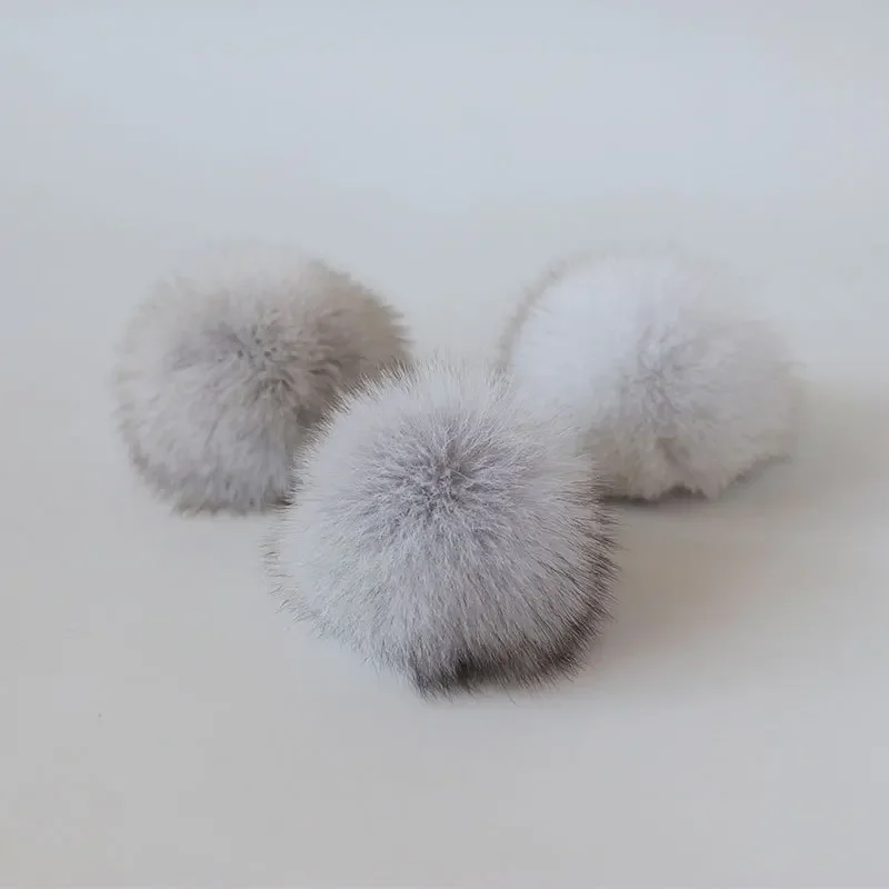 9 Pieces Big Natural Fox Fur Pom Poms 10cm Ball Pompom DIY Winter Brand New For Women's Knitted Hats Skullies Beanies Boots