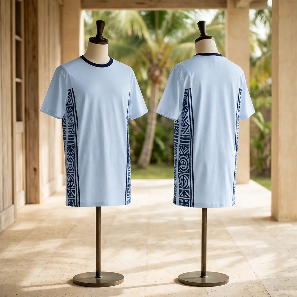 Tribal Print Short Sleeve T-Shirt Breathable Summer Holiday Parent-Child Matching Casual Tee for Family British Bank Day