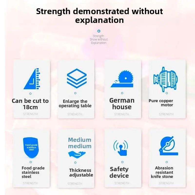 肉切断機スライサー商業冷凍半自動電気産業レストラン機器 220V 調整可能な厚さ