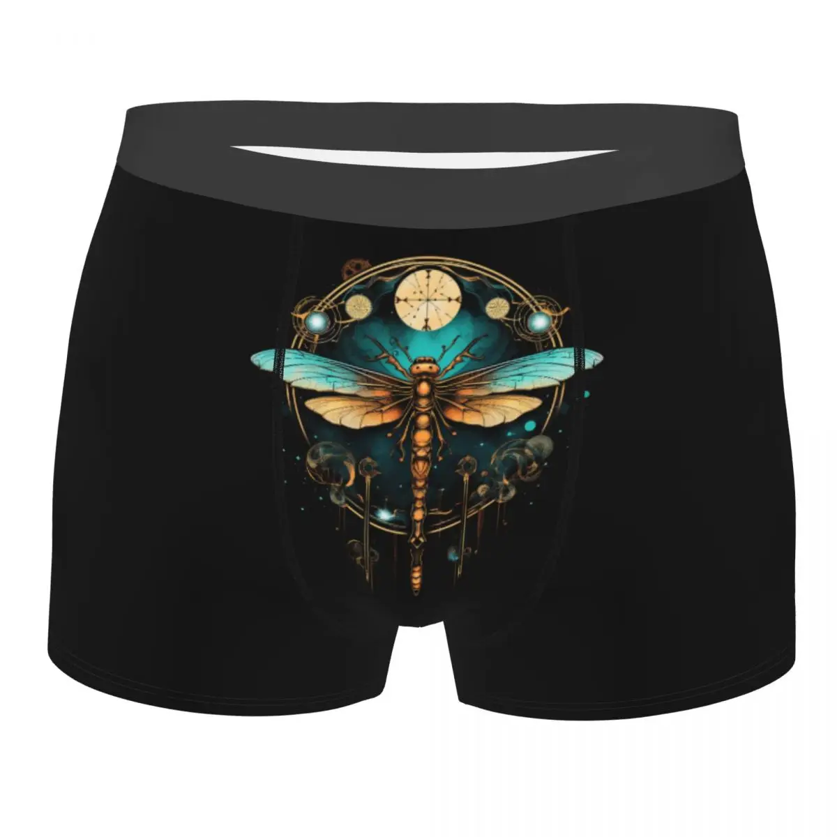 

Custom Dragonfly Mandalas Underwear Men Printed Boxer Briefs Shorts Panties Breathable Underpants