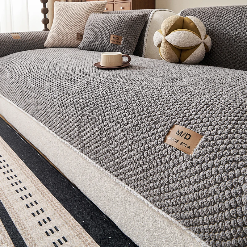 1 stuk warm pluche bankkussen, huisdiervriendelijk, rugkussen, armleuningkussen, kussensloop, antislip, machinewasbaar, meubelbeschermer, geschikt voor eenpersoonsbanken, tweepersoonsbanken,