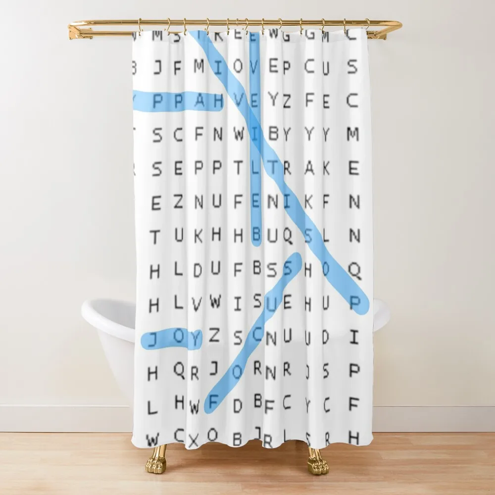 

Word search Shower Curtain Modern Accessory Bathrooms Waterproof Shower Shower For Bathroom Set Curtain