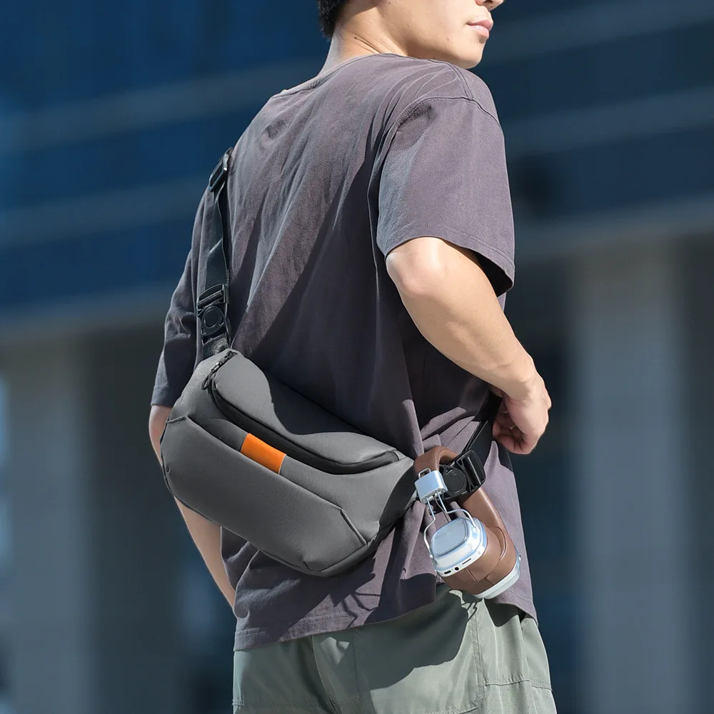 حقيبة كروس للرجال، حقيبة صدر رائعة وسيم على الموضة في الشارع، أزياء صيفية، حقيبة كتف للرجال، حقيبة كتف على الصدر #5