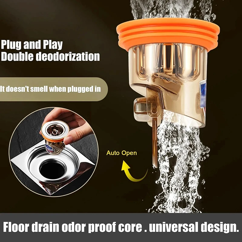 Anti-odor Floor Drain Core Bathroom Sewer Anti-odor Artifact Filter Core Toilet Anti-insect Sewer Pipe Sealing Cover