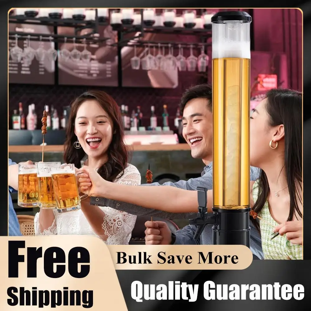 

3L Beer Dispenser Beverage Dispenser LED Light Tabletop Liquor Dispenser Transparent Drink Dispenser Bar Accessories