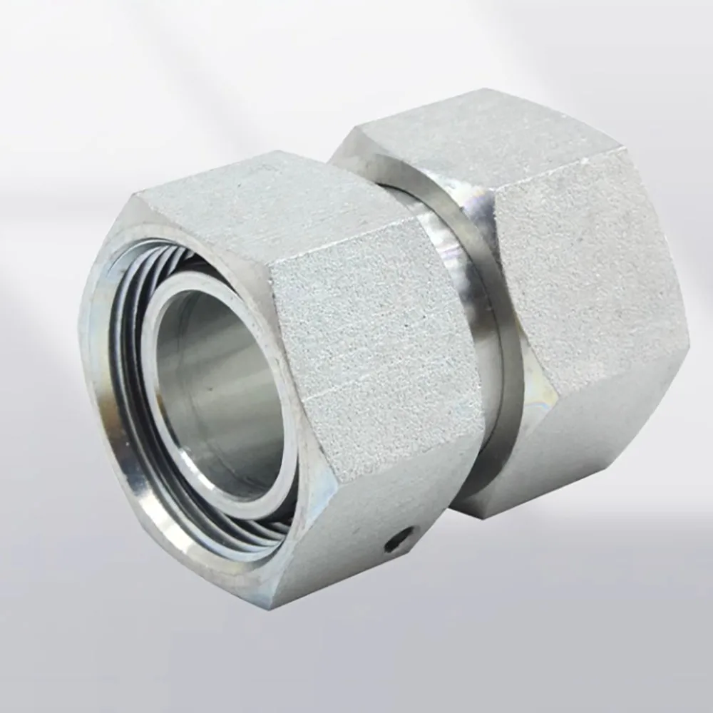 3C Metric Internal Thread 24Degrees Double Headed Ferrule Type Clamp Nut High-Pressure Oil Pipe Connection Joint Transition Fitt