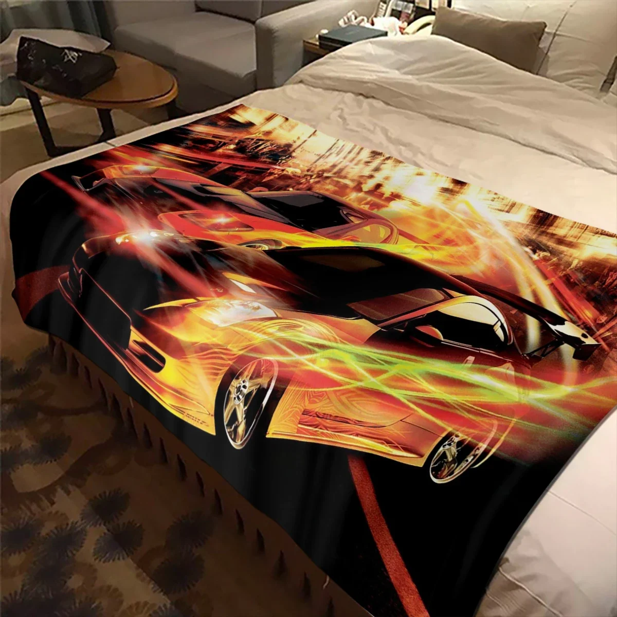 Fast and Furious Printed TV Movie Blanket Children's High Quality Flannel   Soft Comfortable Home Travel Blankets