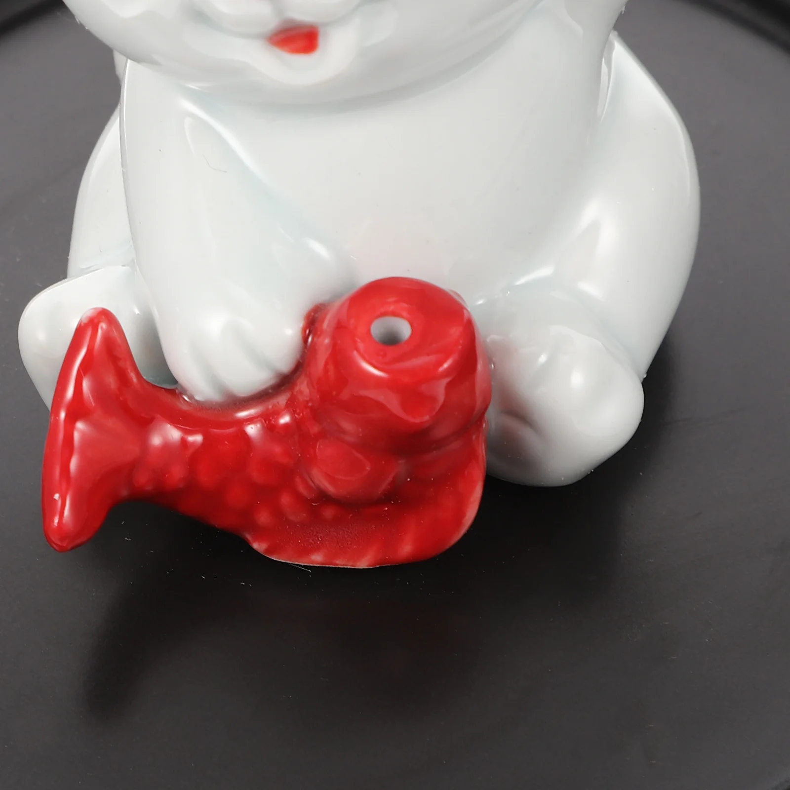 

Ceramic Incense Stick Holder Compact Design Multi-Functional Home Decoration Retro Shape Practical Easy Clean