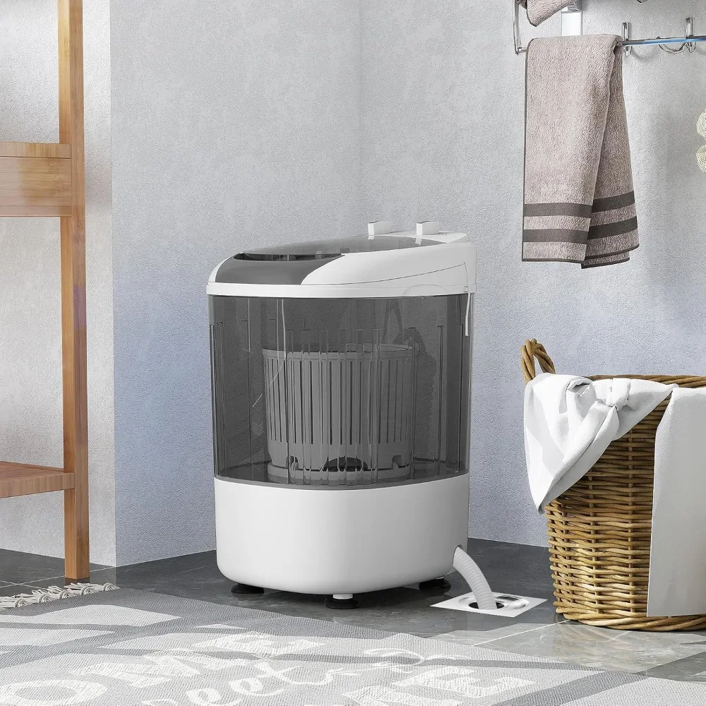 

Мини-портативная стиральная машина с загрузкой 5,5 фунтов, компактная стиральная машина с функцией отжима - лучшая акция