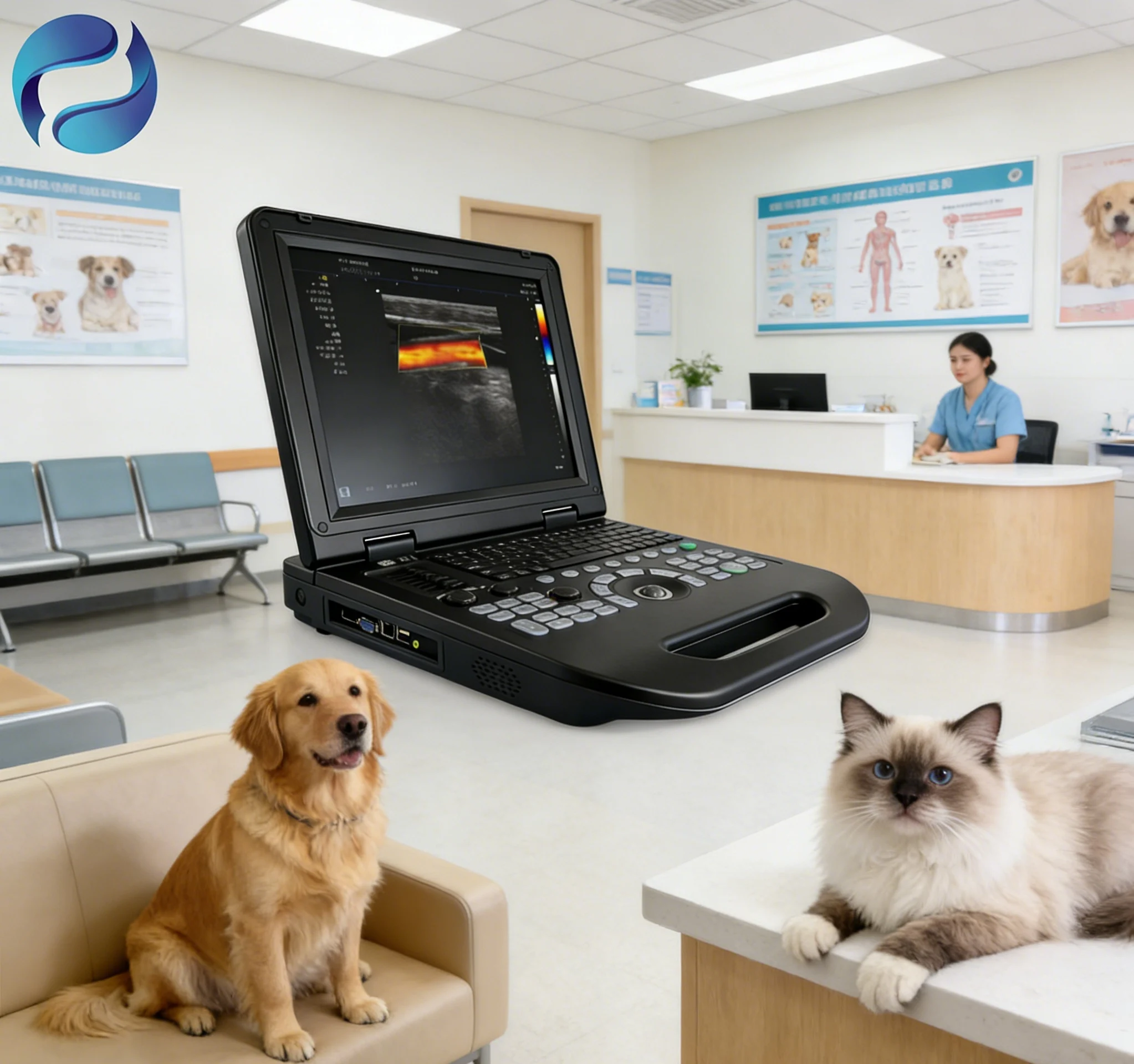 Raytan Portable Multifunction Digital Hospital Medical Veterinary Ultrasound Electric Instrument Convex Probe 15