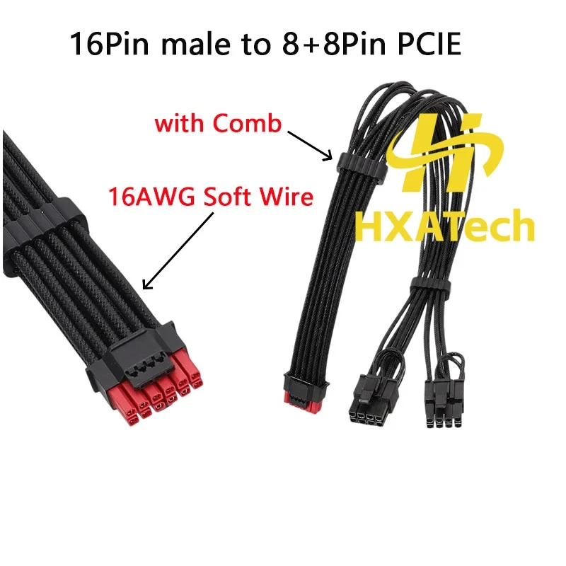 HXATech-Renkli 12VHPWR - Çift - Dual 8Pin To 16Pin 12Vhpwr Cable incelemesi ve fiyatı