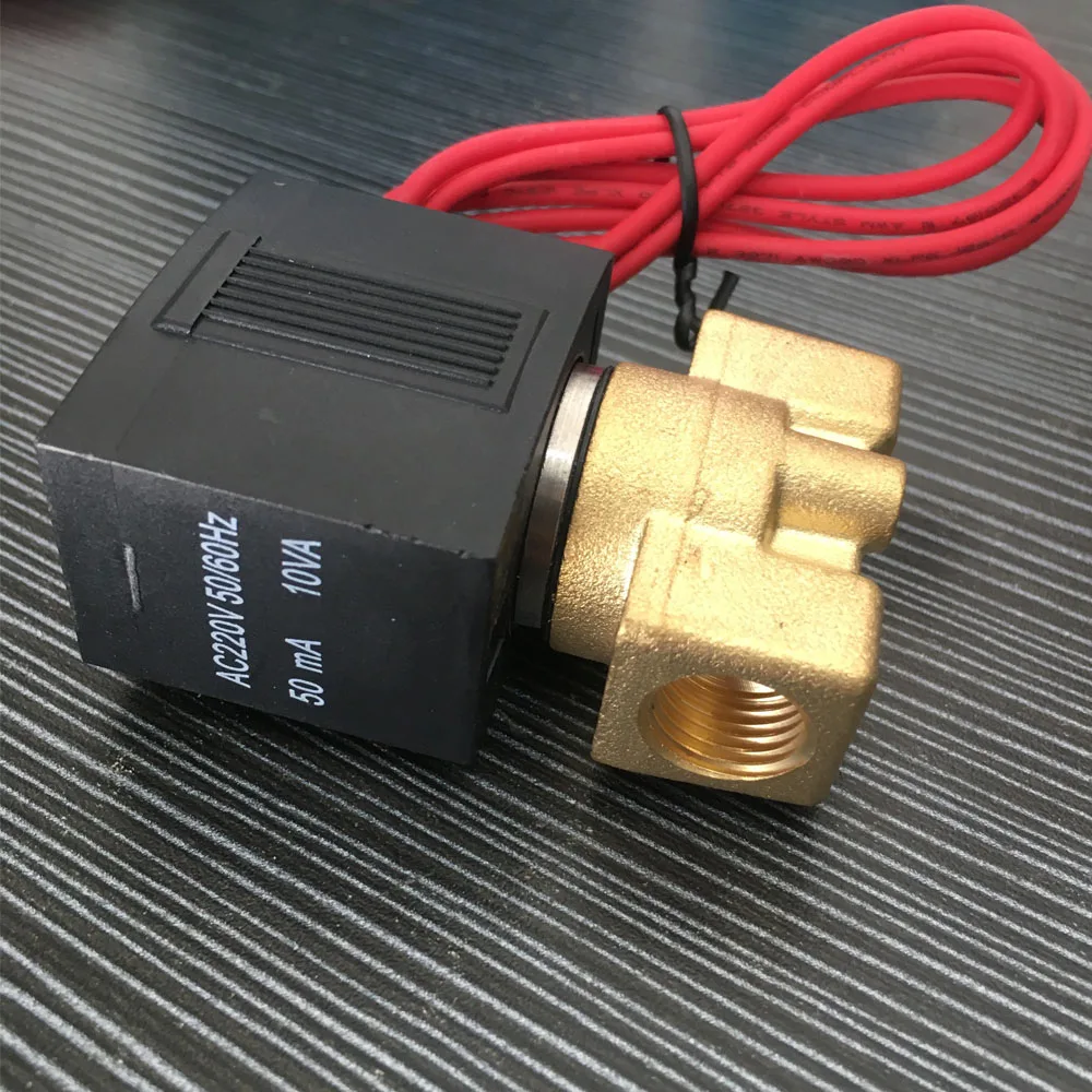 

DN8 1/2" DC12V 24V AC110V 220V Electric Normally Close Wire Lead SMC Type Gas Solenoid Valve Pneumatic Valve For Water Oil Air