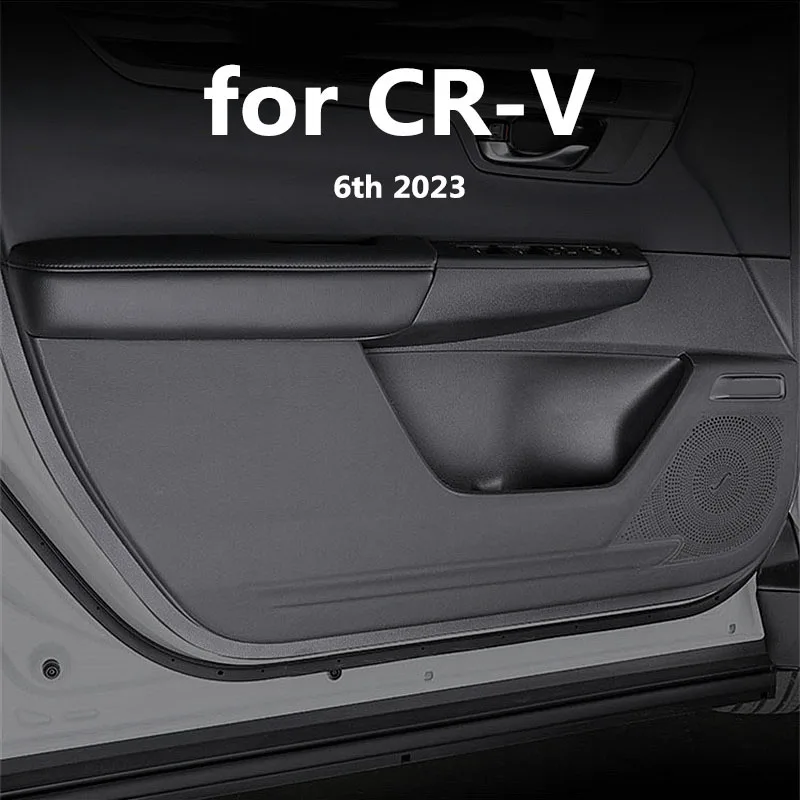 for-honda-crv-cr-v-6th-2023-car-interior-decoration-accessories-leather-door-anti-kick-pads-dirt-resistant-protection-4pcs
