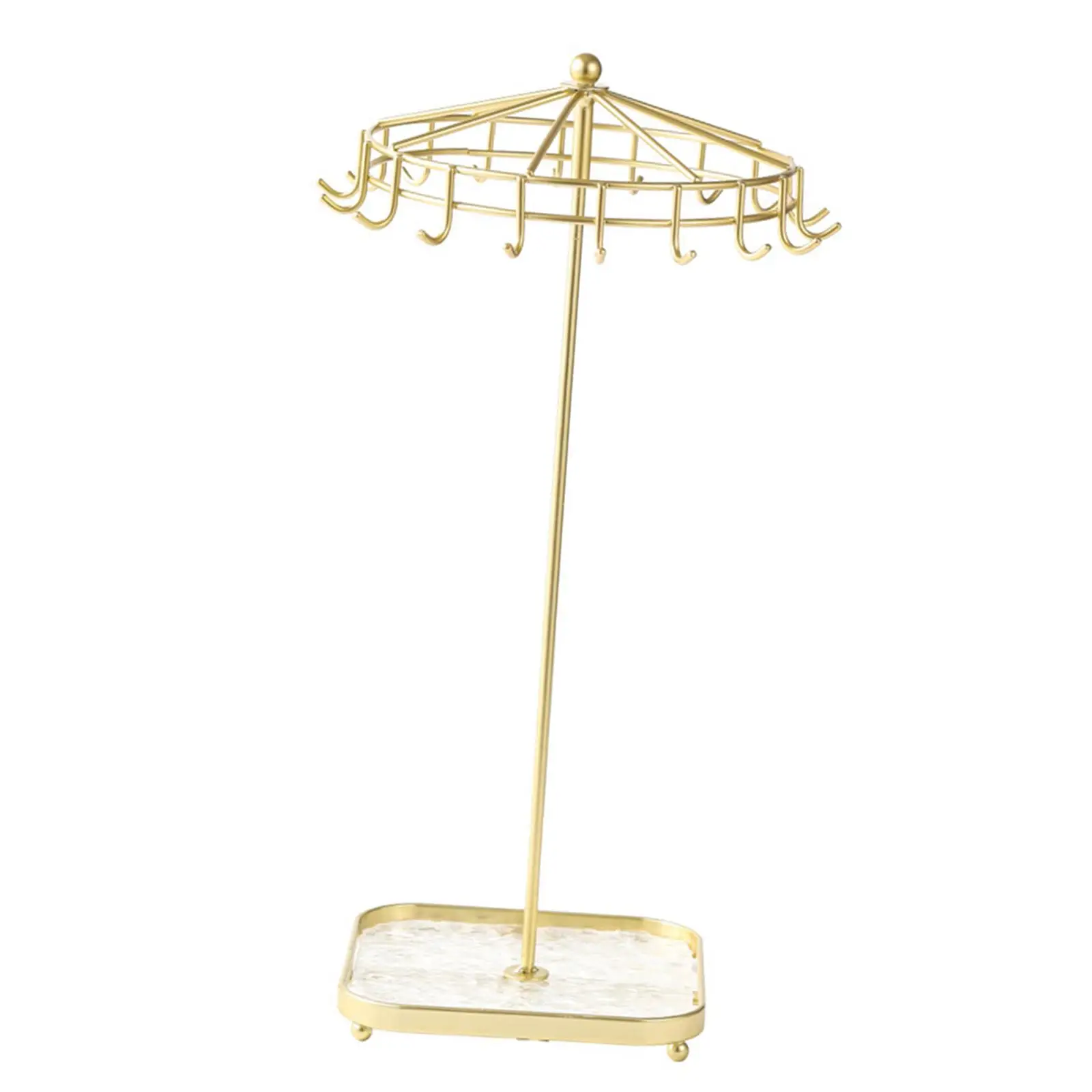 Rotating Jewelry Holder Iron Props Necklace Hanger Jewelry Display Stand for Tabletop Retail Store Necklace Show Jewelry Pendant