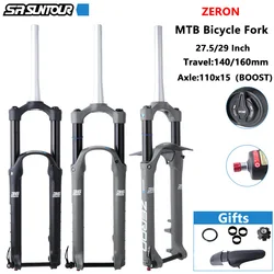 SUNTOUR ZERON Bicycle Fork 27.5 inch 29 inch Mountain Bike Front Fork Cone Tube Barrel Axle BOOST Offroad Front Fork