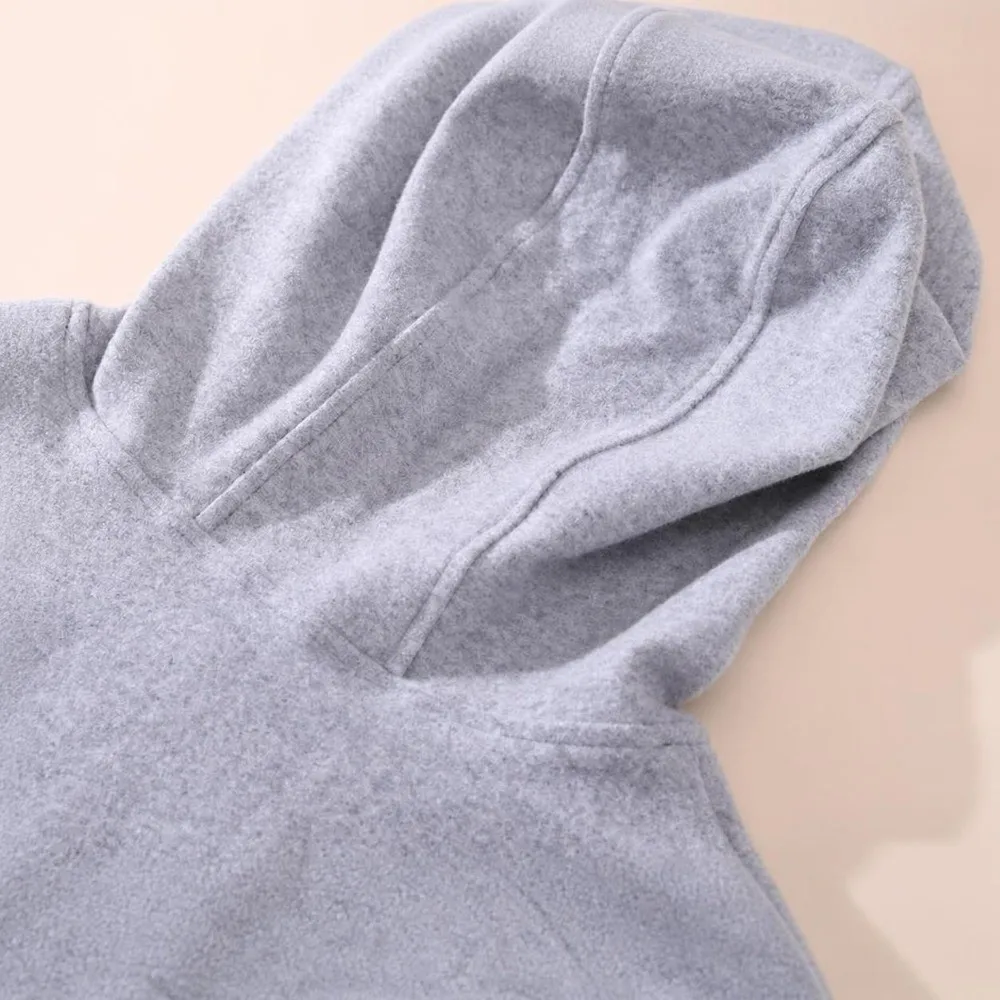 Single-sided Fleece Fake Hood Collar Sleeveless Design No Drawstring Fleece Hood Collar Soft Cotton Spandex Classic Color