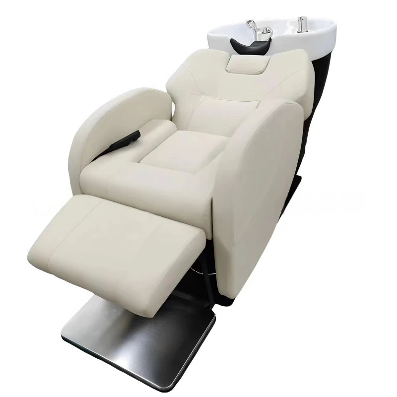 Hair Salon Chair Automatic Folding Therapy Chair Hairdressing Salon Beauty Hairdressing Head Therapy Half Lying Lift Chair
