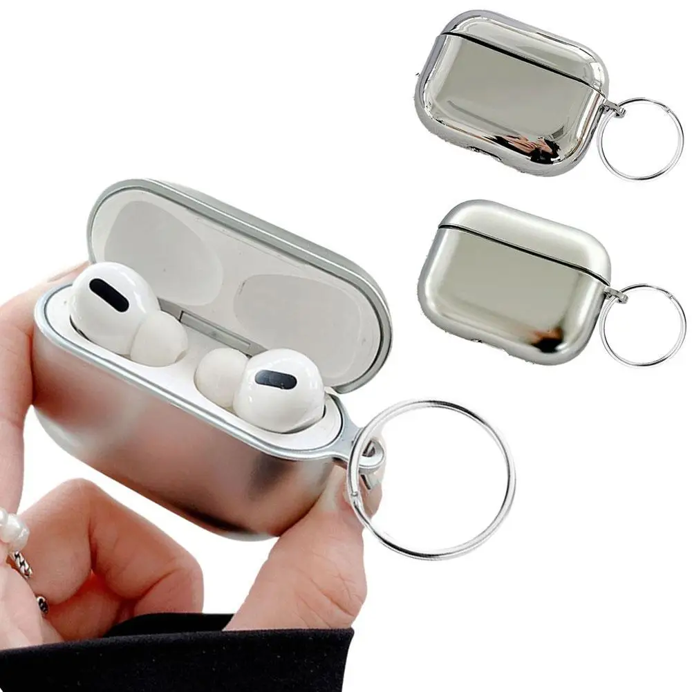 Electroplate Earphone Case For AirPods Pro 3 Simple Protective Cover For Apple Airpods Pro 3 Earphone Case Shockproof Cover
