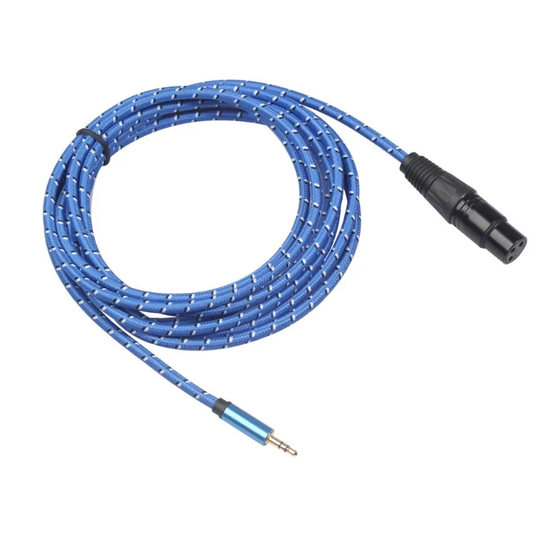 

3Meters Gold-plated Head Pure Copper Conductor with Braided 3.5 Revolution XLR Female Canon Three-core Camera Microphone Cable