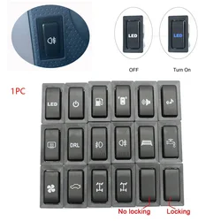 1PC LED DRL Light Power on Off Fan Rear Fog Light Steering Sheel Switch Button for HINO 500/700 Accessories