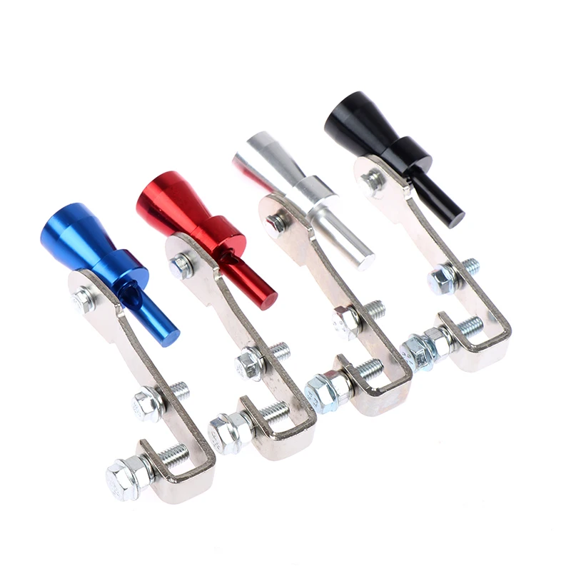 1 peça feita de alumínio leve tamanho do carro s 18mm turbo som apito silenciador tubo de escape válvula de sopro automático