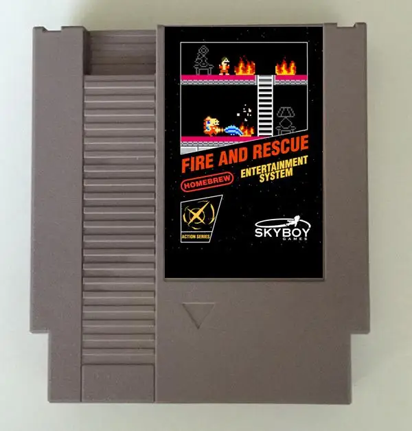 خرطوشة لعبة النار والإنقاذ لوحدة التحكم NES/FC