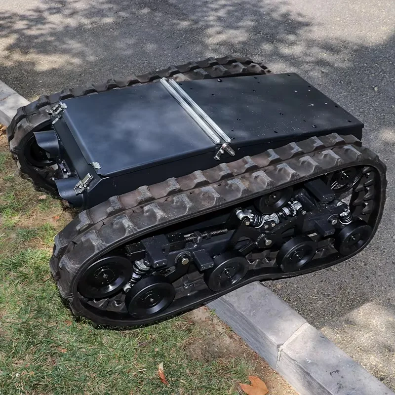 【Best-selling】Modbus 100KG Heavy Payload Remote Control All Terrain Tracked Crawler Chassis UGV Manufacturers TINS-8
