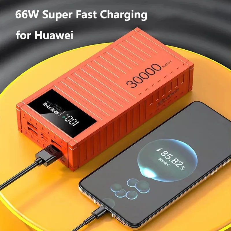 Container 200000mAh Large Capacity Portable Powerbank external Mobile Battery Charger External Power Bank For IPhone Xiaomi