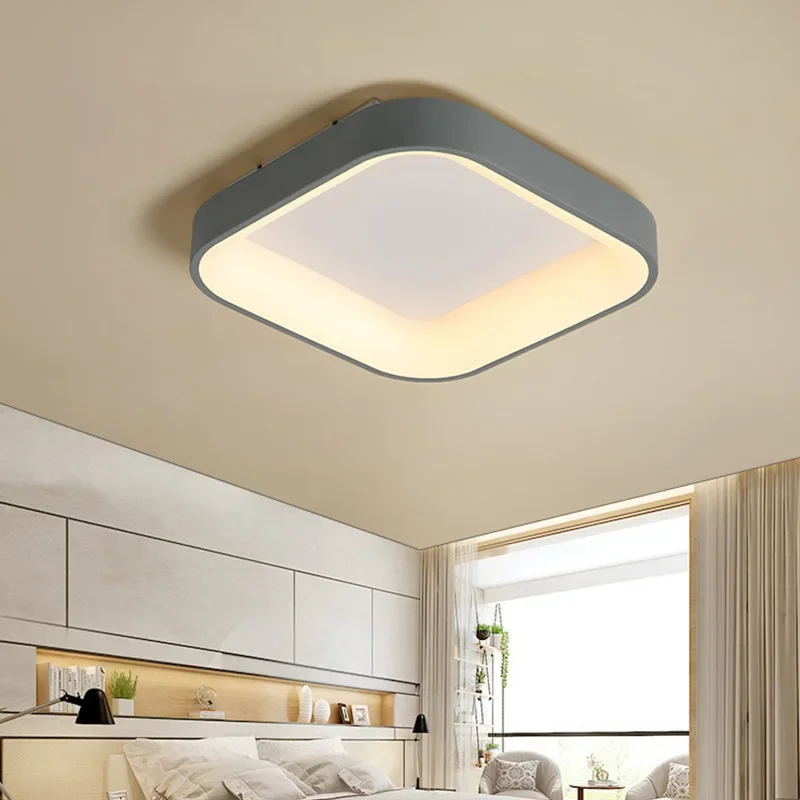 Modern Creative Circular Bedroom LED Ceiling Light Simple Dimming Light Suitable for Living Room Dining Room Interior Lighting
