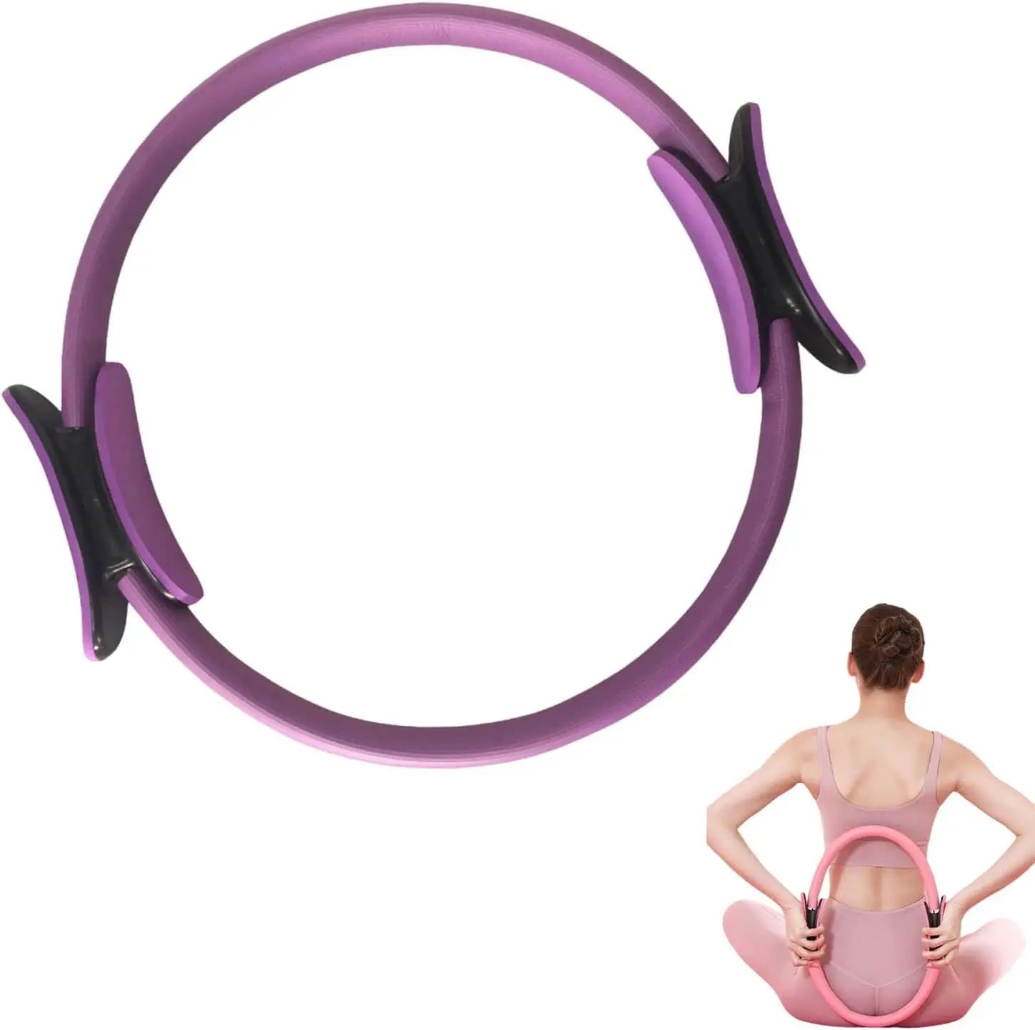 

Saludea Vitality Ring, Pilates Ring Circle, Yoga Slimming Circle Slimming Legs Pelvic Floor Muscle Repair Trainer for Women