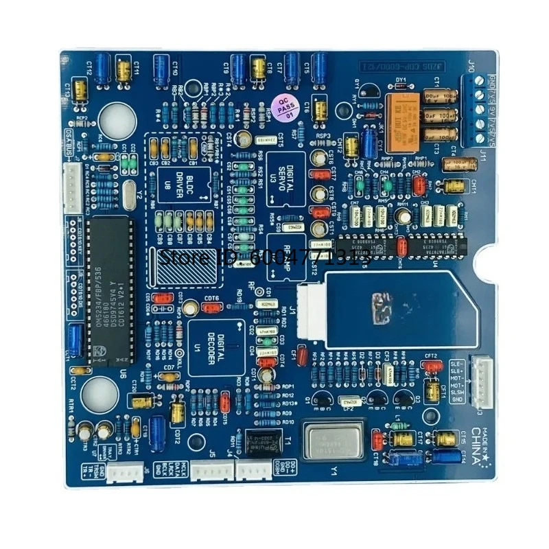 Placa de tocadiscos con pantalla, fuente de alimentación, salida coaxial, de fibra y IIS para cabezal láser Philips CDM12.1/VAM1201/VAM1202