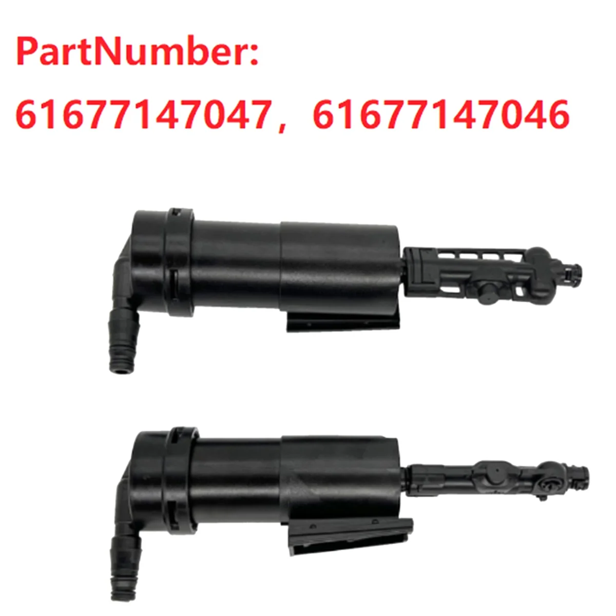 فوهة مضخة غسيل المصباح الأمامي ، مناسبة لليسار واليمين لسيارة Cooper الصغيرة R50 ، R53 ، R52 ، ، ، من من من من من من نوع 2