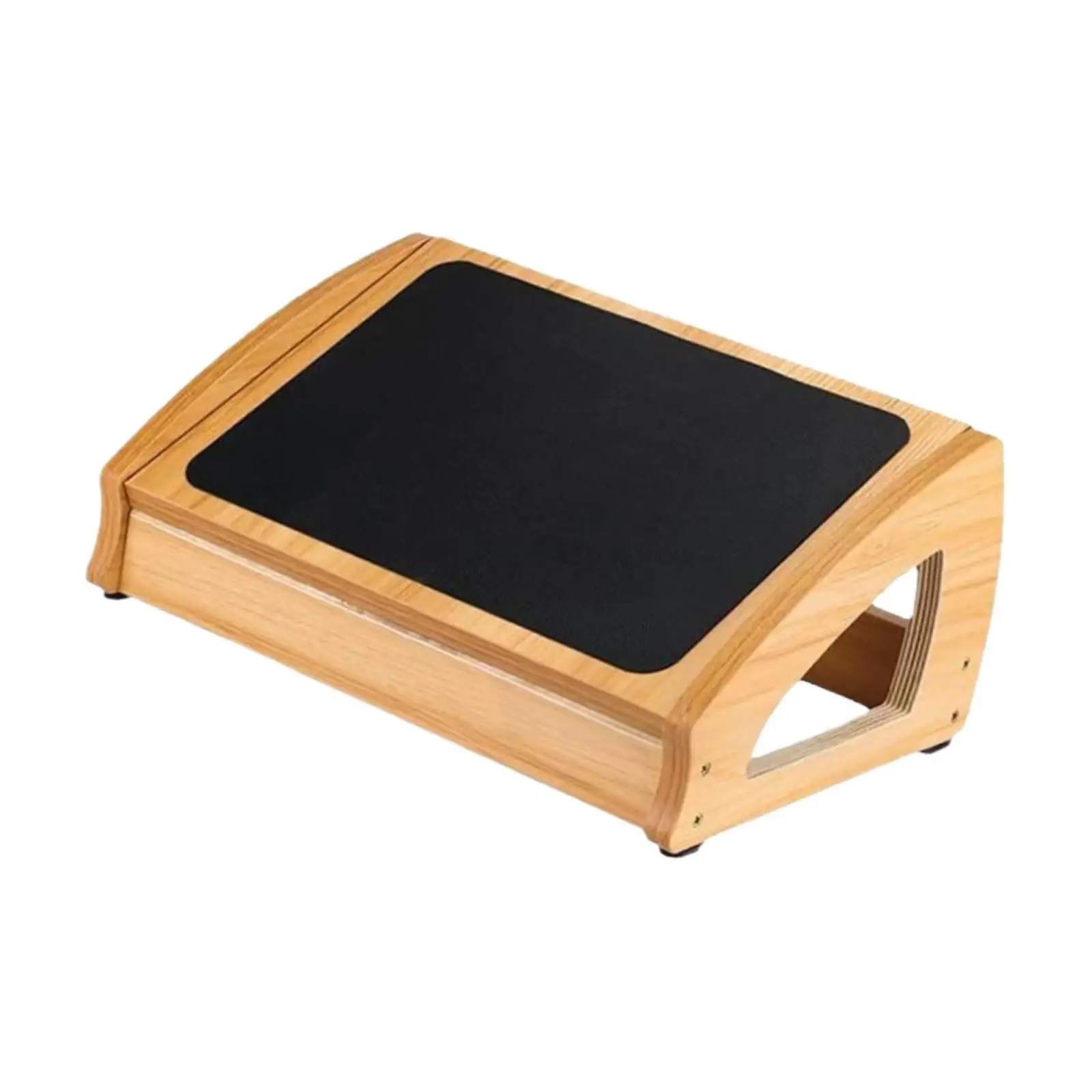 Under Desk Footrest Versatile Compact Comfortable Wood Foot Rest Desk Leg Rest for Gaming Office Travel Home Computer Desk