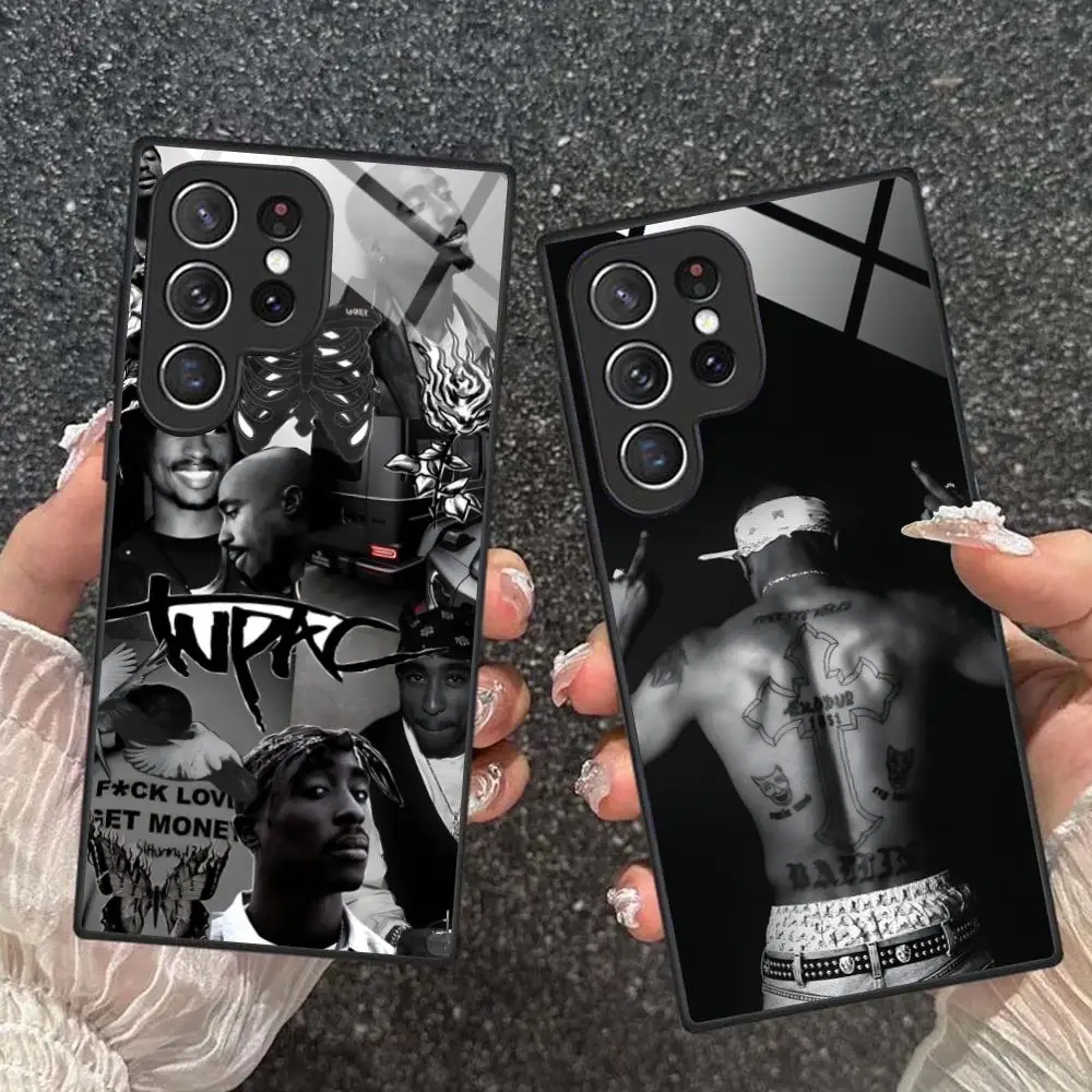 Tupac Shakur Phone Case for Samsung Galaxy A56 55 54 53 52 51 36 35 34 23 16 15 5G Glass Protective Cover