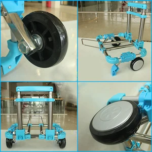 Folding, lightweight, aluminum, folding, portable, dolly, hand, for travel, folding shopping cart, 2 wheels 6 Main Sales Mini Travel Trailer - №5