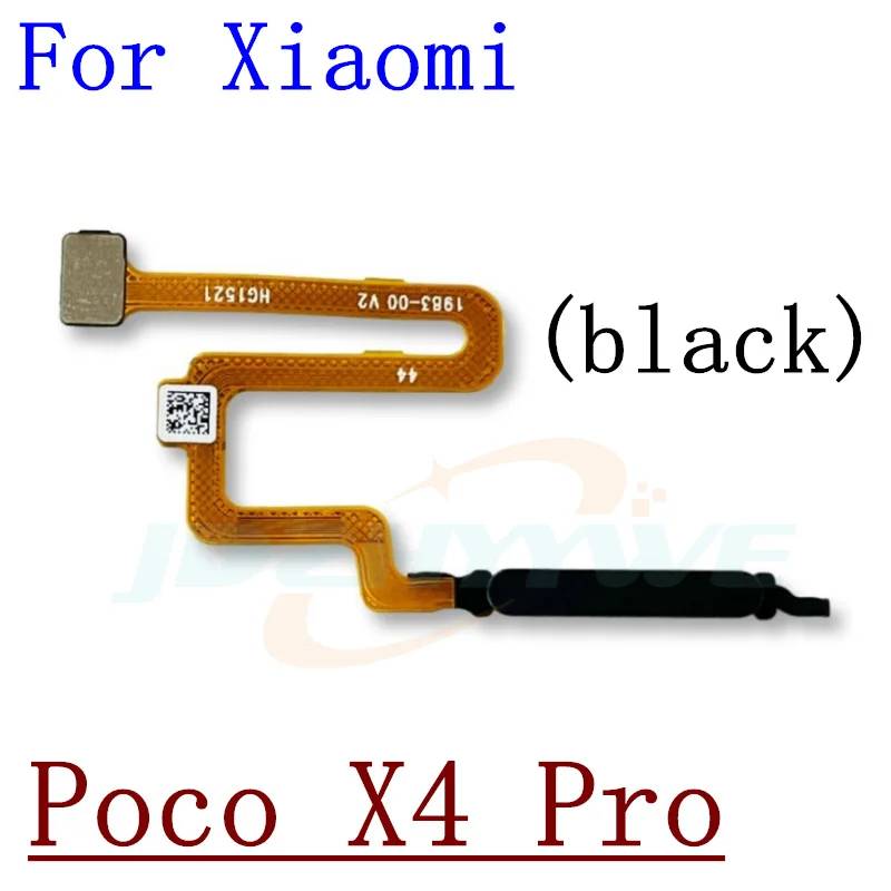 For Xiaomi Poco X4 GT Pro X4GT X4pro Home Button Back Touch ID Scanner Fingerprint Sensor Flex Cable Phone Parts