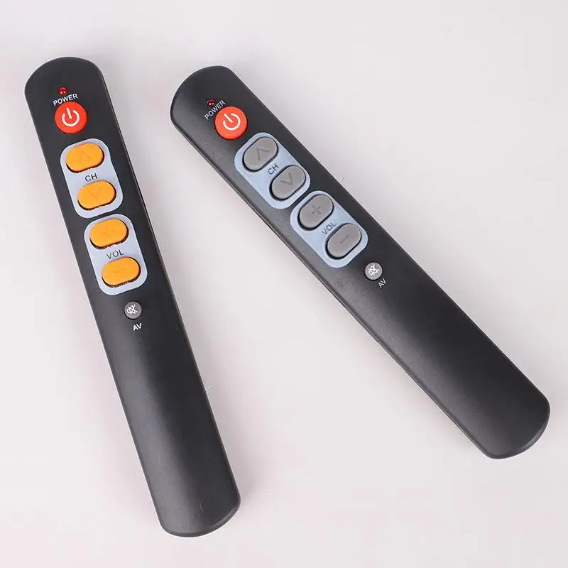 Large Button Universal Remote Six Key For TV DVD Learning Smart Controller Easy To Setup For Elder And Kids Home Use