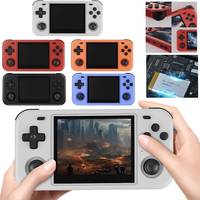 O30S Retro Video Game Console Portable Pocket Video Player Open Source Games 3.5 Inch IPS Screen Console Linux System for Kids