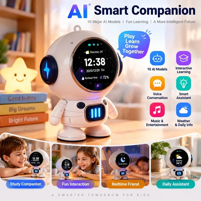 mini-astronaut-ai-robot-smart-speaker-alarm-clock-voice-control-learning-intelligence-desktop-ornament-gift-for-students-adults