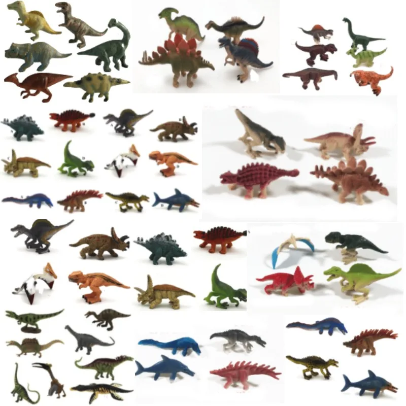 Simulated Animal Dinosaur Baby Qversion Mini Animal Action Figure Model Toys Gifts Doll Cartoon Character Collection Ornament