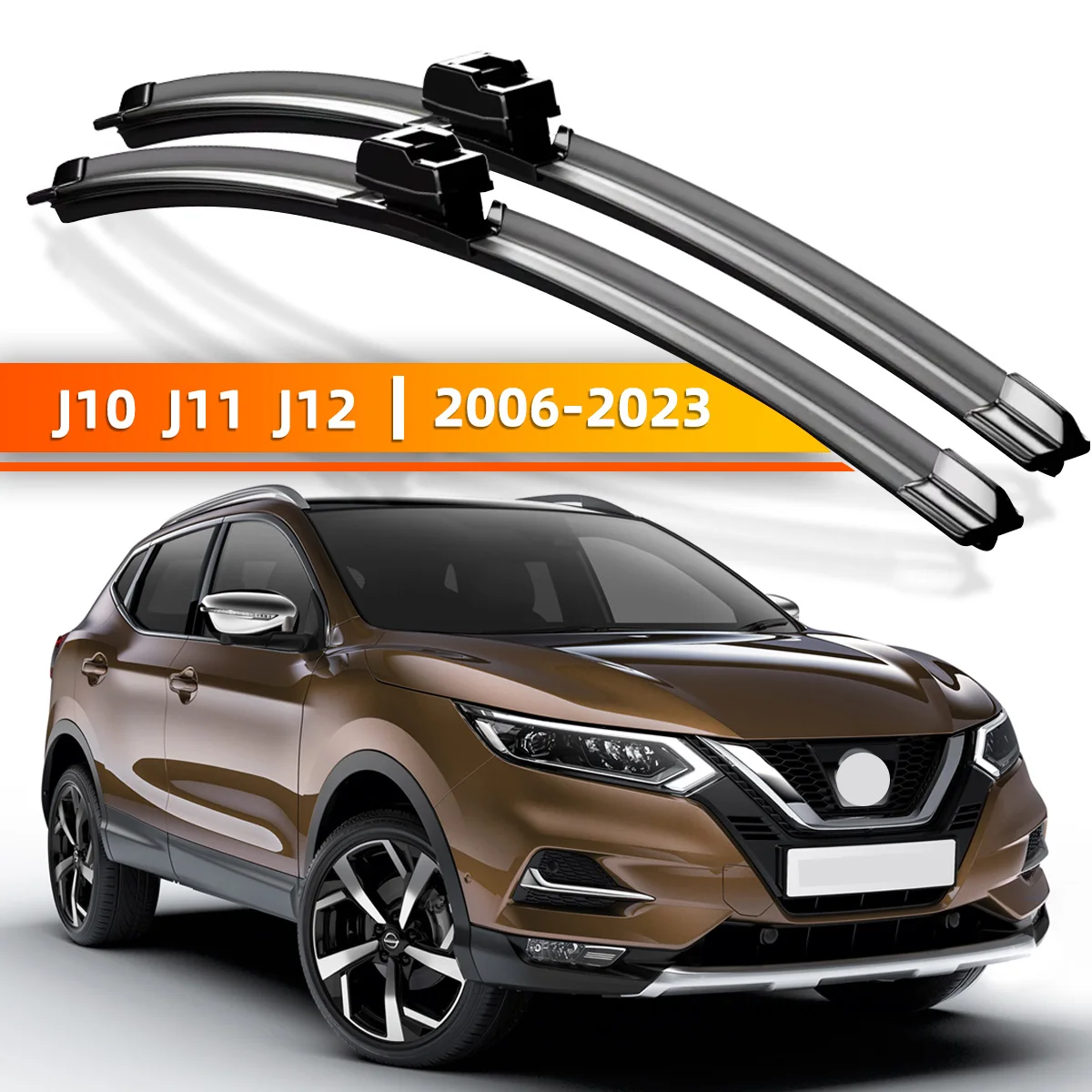 

Щетки стеклоочистителя YONGRUN, 2 шт., подходят для Nissan Qashqai J10 J11 J12 2006-2023, аксессуары для лобового стекла, 2007, 2015