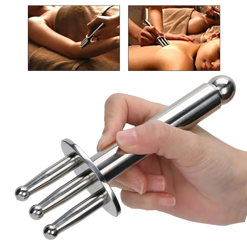 Magnetic Fork Therapy Massage Stick Removable Body Muscles Relaxation Acupoint Massage Tool Meridian Activating 2 To 5 Fork Head