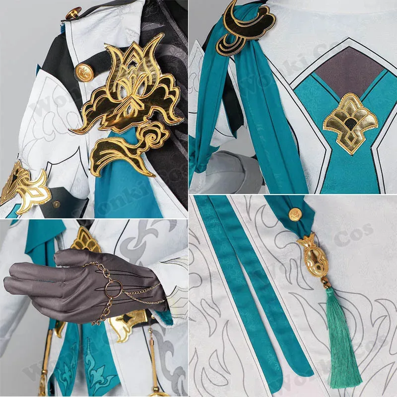 

High Quality Luocha Cosplay Honki Star Rail Costume Wig Long Hair Luo Cha Cosplay Shoes Boots Outfits Full Set
