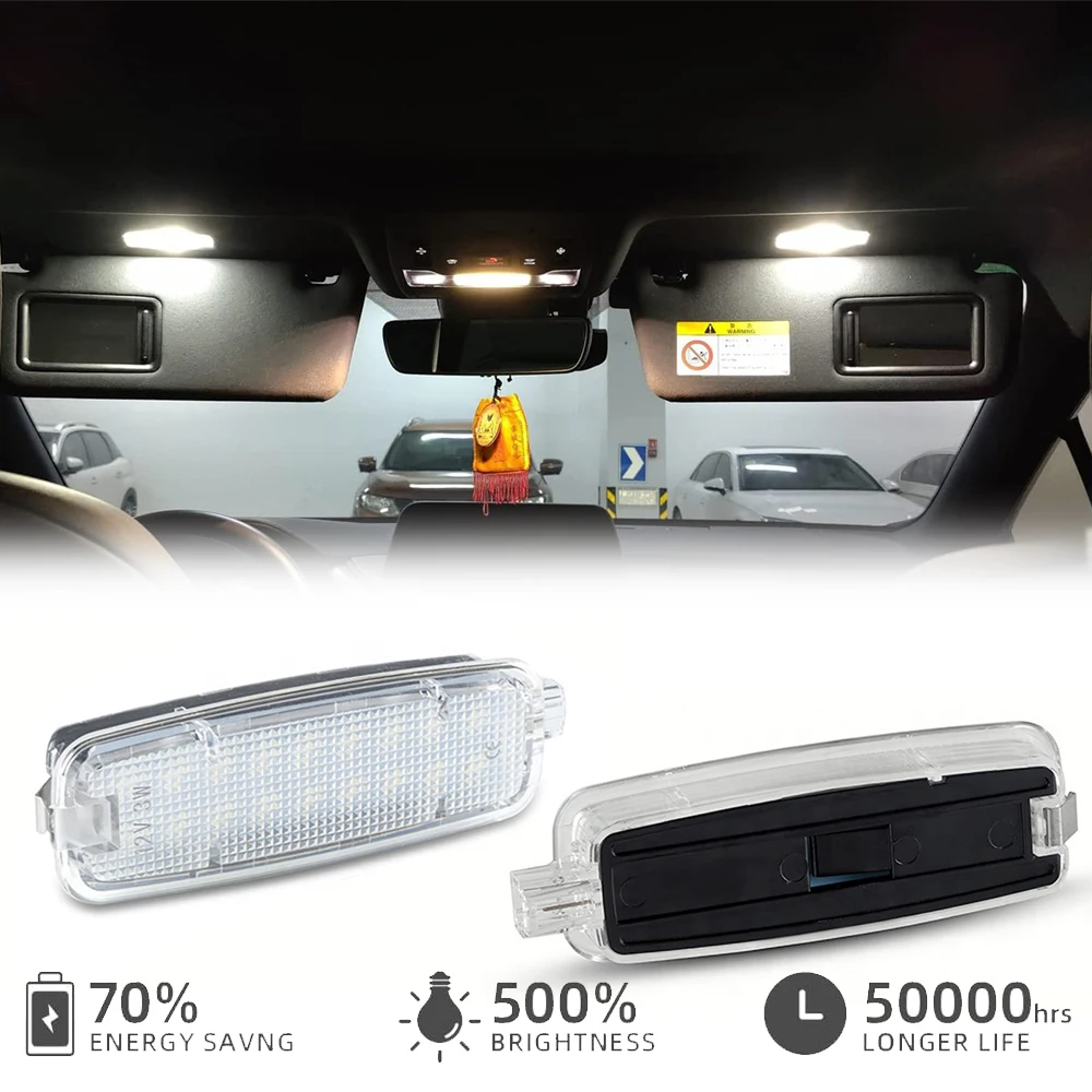 

18SMD LED Roof Vanity Mirror Light For Audi TT Q5 A8 A7 A6 RS6 A5 A4 RS3 A3 Car Interior Reading Lamp Free Error